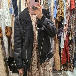 AE faux suede/teddy jacket